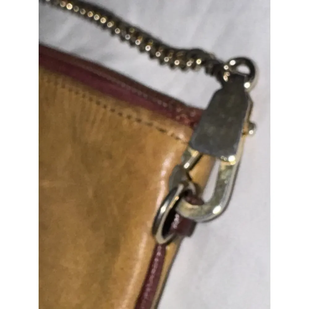Authentic Vintage Must de Cartier Mustard Yellow Leather Wristlet / Pouch - Picture 6 of 8